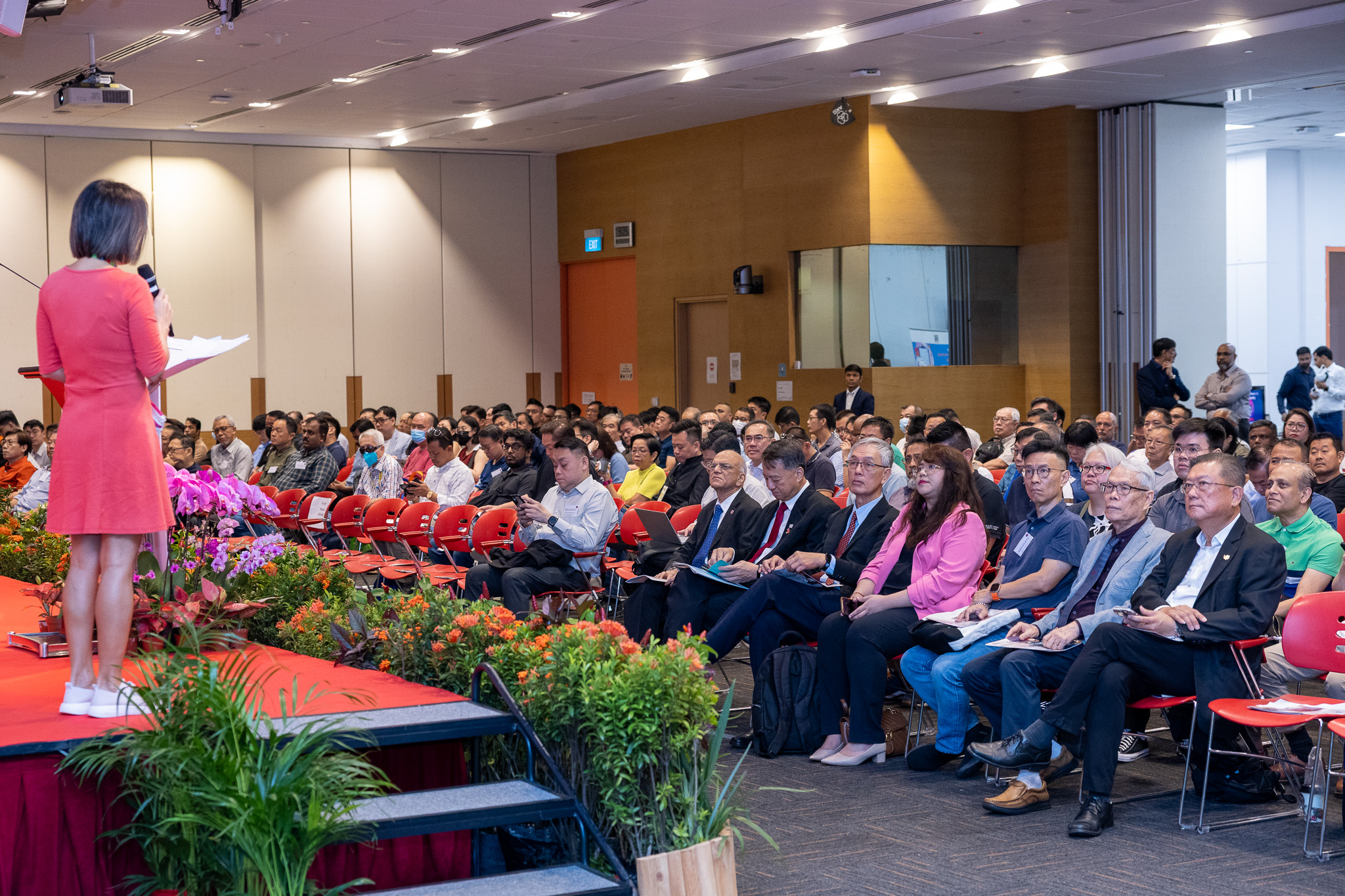 Conference audience at a professional safety and health event