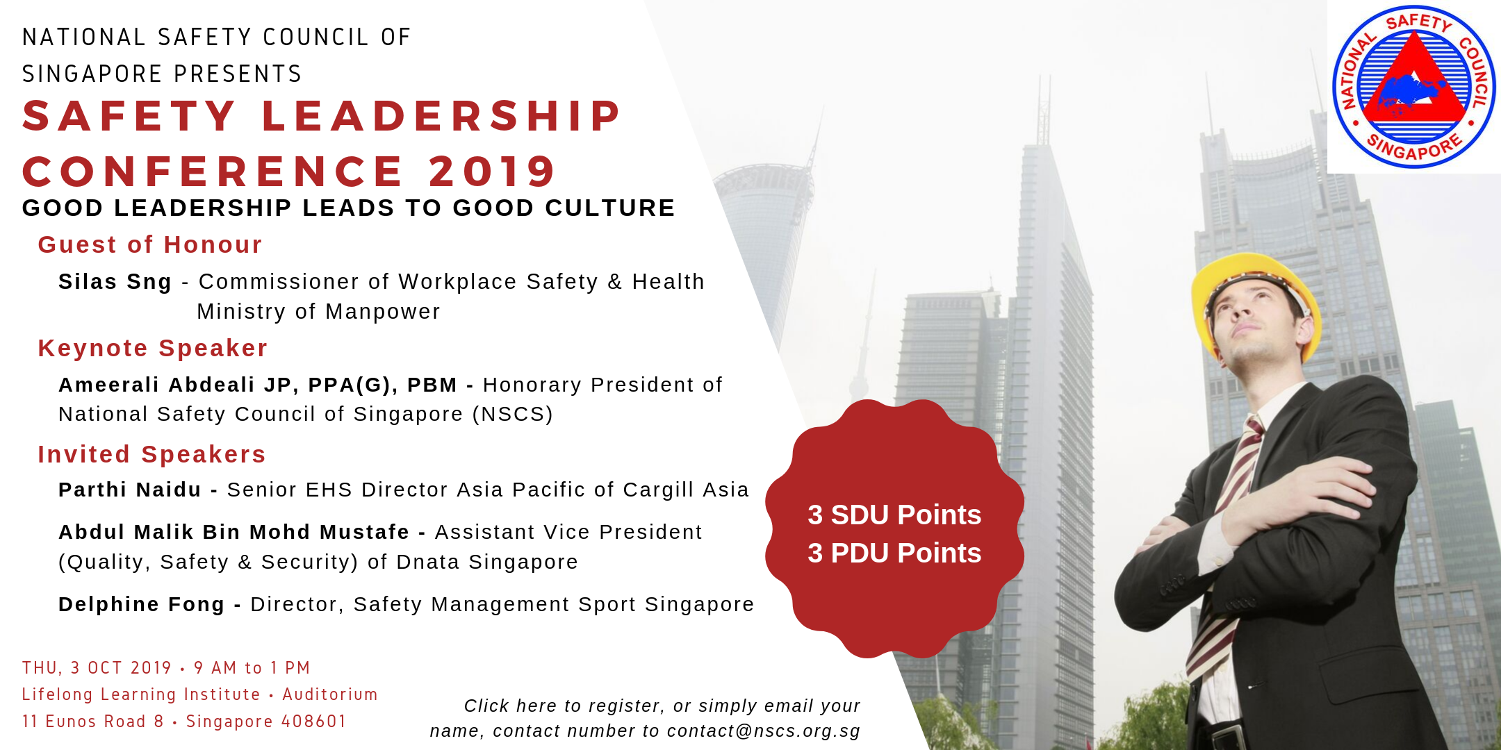 National Safety Council of Singapore Safety Leadership Conference 2019